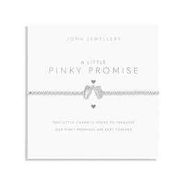 Joma Jewellery A LITTLE PINKY PROMISE Silver Plated 17.5cm Stretch Bracelet stretch