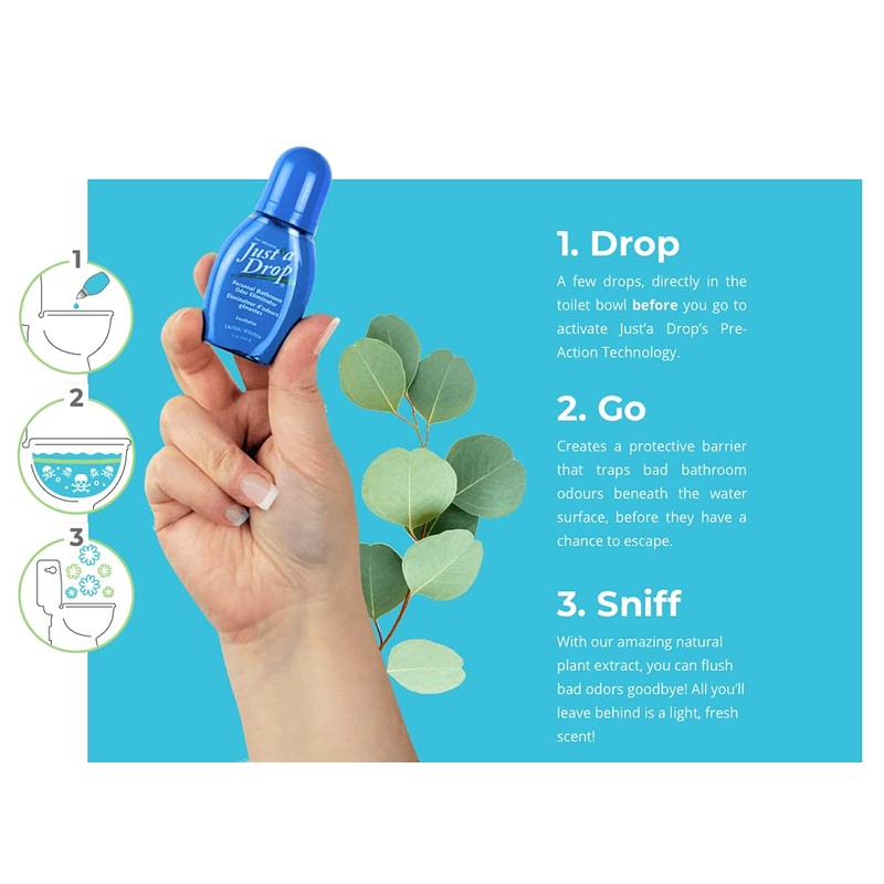 Just A Drop The Original Toilet Odour Eliminator Value Pack