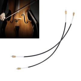 Cello Tail Rope, Violoncello Tailgut Nylon Non-Slip Tailpiece, Instrument Accessories, Replacement Set Kit, Black, Pack of 2