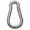 Boxcute 4x40mm Zinc Plated Steel Carabiner Snap Hook (Pack of