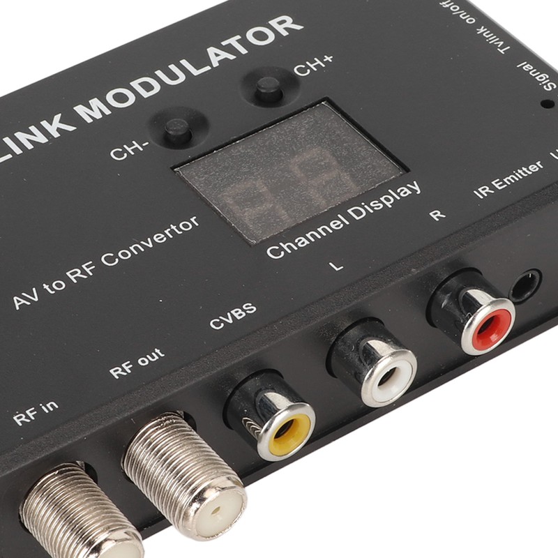 UHF Modulator TV Link Modulator 471.25‑885.25MHz Support PAL NTSC AV
