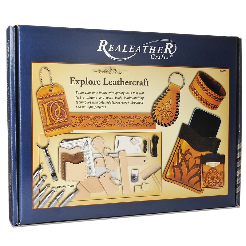Realeather Leathercraft, Explore Kit, Brown