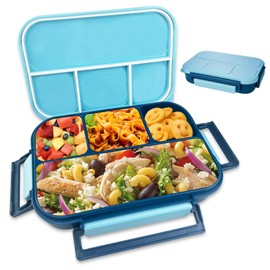 Diompirux 1L Bento Boxen mit 4 FäChern, Langlebig und auslaufsicher, BPA-frei, Mikrowellengeeignet, Wasserdicht und Spülmaschinenfest, Brotzeitbox Brotbox,Essensbox Jausenbox,Frühstücksbox Vesperdose