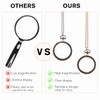 YYHSND 10X Magnifying Glass Necklace Magnifier Necklace Pendant Optical Magnifier