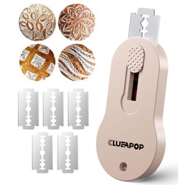 CLUEAPOP Bread Lame, Extractable & Magnetic Bread Lame Dough Scoring Tool - Professional Sourdough Scoring Tool - Sourdough Bread Baking & Bread Scoring Tool - Scoring Patterns Booklet & 5 Razor Blades