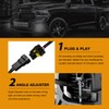 Auxbeam LED Fog Lights DOT Approved Replacement for Dodge Ram