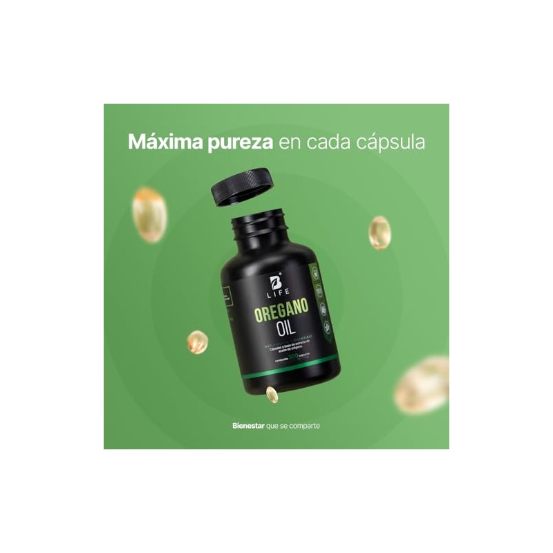 B Life Aceite de Orégano de 300 Softgels Suplemento Alimenticio