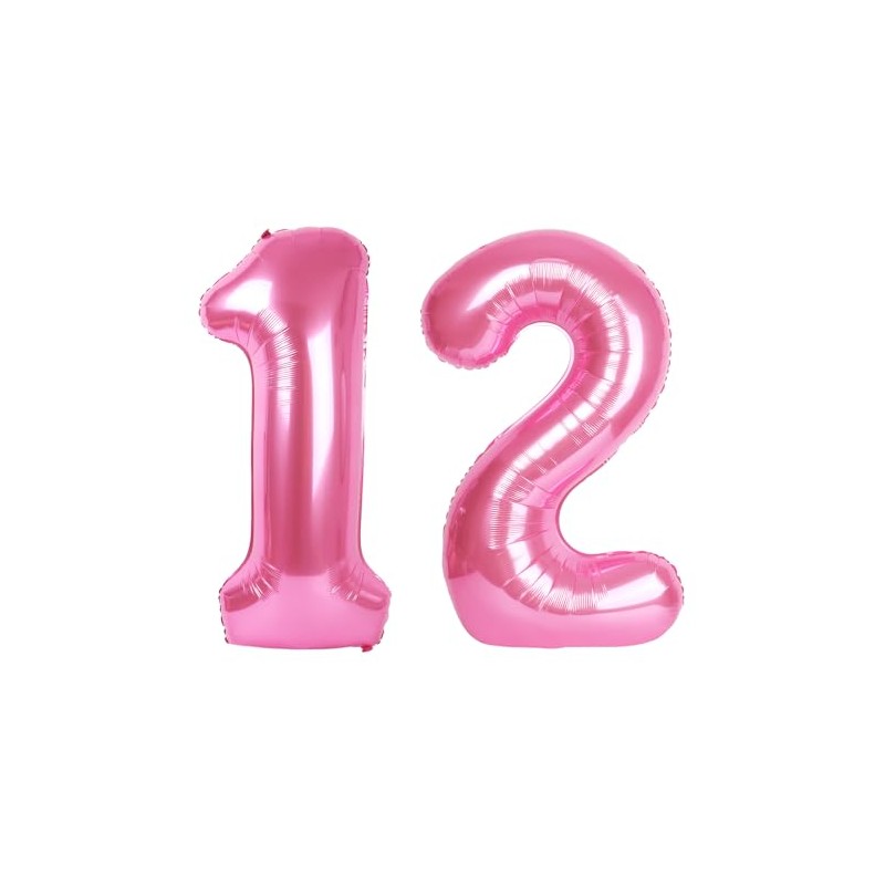 Number pink 12 globo