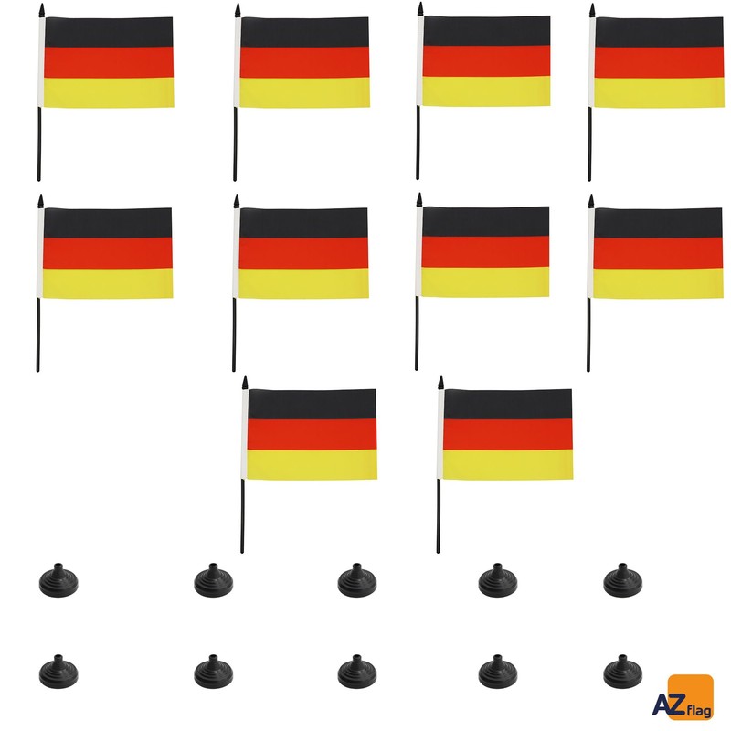 AZ FLAG - Pack of 10 Table Flag Germany 21