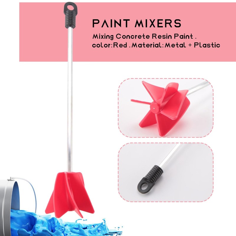Buerjia 3 Pcs Paint Mixer Drill Attachment, Paint Mixer for