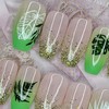 Green Natour Handmade Nail Tips - Lipstick / 그린나뚜르 수제네일팁