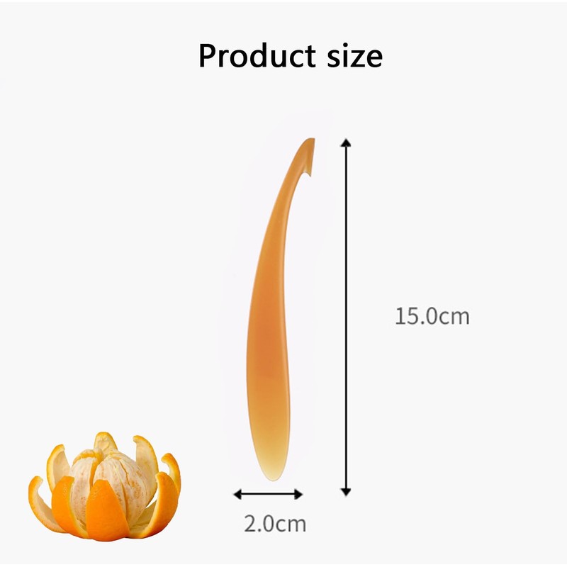 2 Pcs Orange Peelers, Plastic Orange Peeler Tool, Long Handled