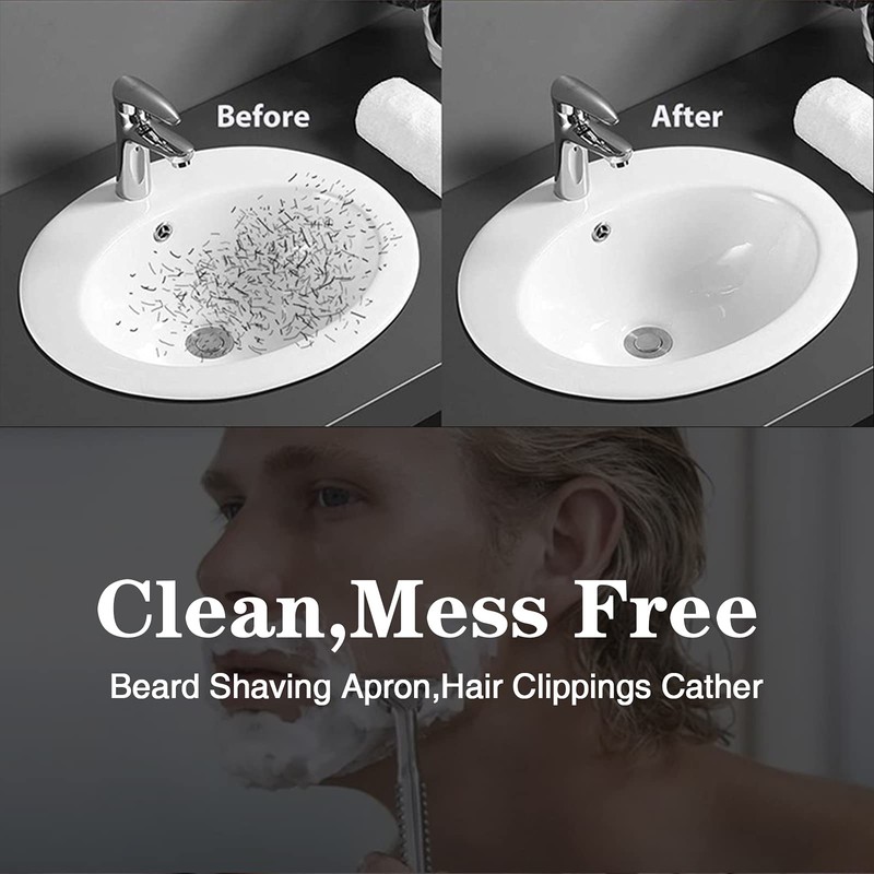 Beard Apron for Beard Design with Beard Stencil, Shaving Cape