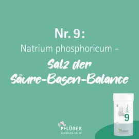 PFLÜGER Schüßler Salts No. 9 Sodium Phosphoricum D6 - 4000 Tablets - The Salt of Metabolism - Gluten Free