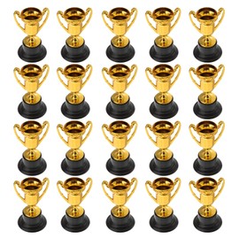 TOYANDONA 20 Pack Gold Award Trophies, 3.3 Plastic Gold Trophy Cups Winner Award Kids Mini Trophies and Awards for School Classroom Sport Tournament Competition Party