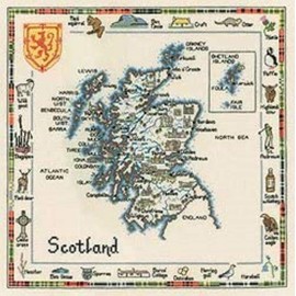 Heritage Crafts Scotland Counted Cross Stitch Kit