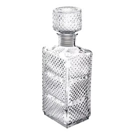 Vittori 2 Licoreras De Cristal Vintage Rectangular Vidrio 1 Litro