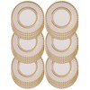 Talking Tables Premium Quality Large Gold Disposable Paper Plates-Strong and Sturdy Elegant Design Recyclable Tableware for Christmas, Birthday Party, Weddings, Anniversary-Made Pack of 24