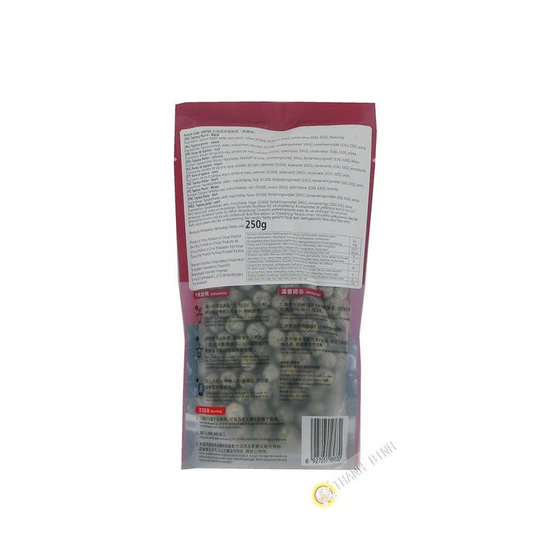BOBA Black Tapioca Pearl Bubble Tea, 2 Pack (Each 8.8