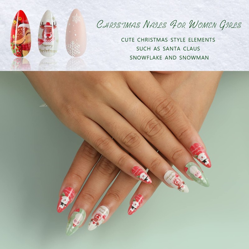 Christmas Nail Tip False Nail False Nail Nail Japanese Style