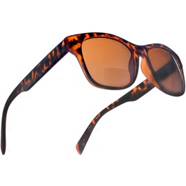 SAMBA SHADES Bora Tortoise Bifocal Sun Readers Classic Sunglasses for Men and Women Brown +2.50