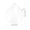 10 Pieces Acrylic Christmas Ornament Blanks with Hole, 3 Inch