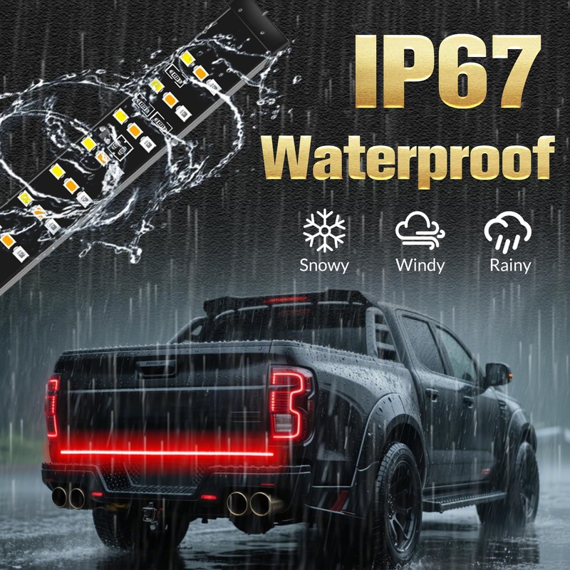 DIBMS 60” Tailgate Light Bar Triple Row 432 LEDs IP67