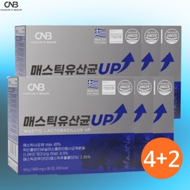 CNB 매스틱 유산균 분말 위건강 장건강 메스틱유산균 사균체 매스틱검 90정, 6개