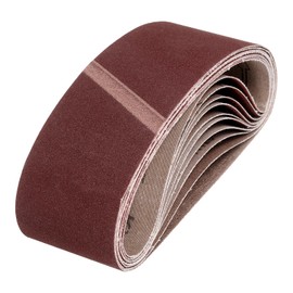 HARFINGTON 3 x 21 Inch Sanding Belts, 10 Pcs 150 Grits Aluminum Oxide Abrasive Belt Sander File Belt for Woodworking, Metal Polishing, Knife Sharpener