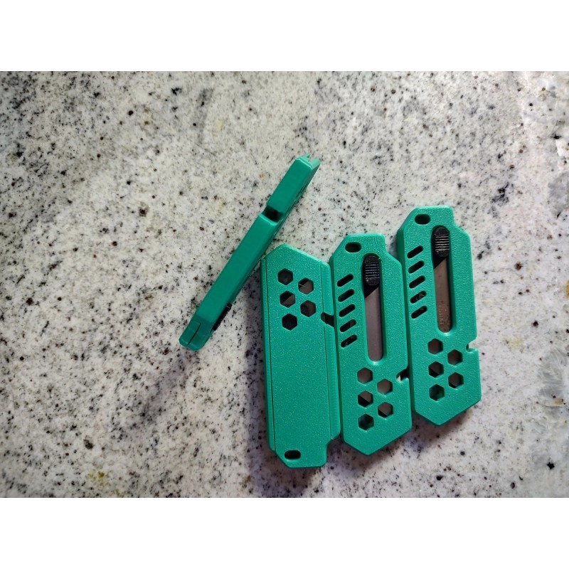 Unbranded 3-D Printed Retractable Box Cutter, Utility Knife, Razor Knife.