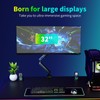 RGB Single Monitor Stand Arm,Dynamics Touch Function,Fits 17-32" Screens,Support up