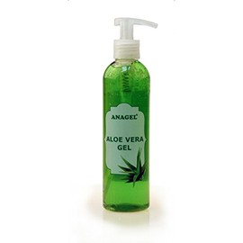 Aloe Vera Gel with pump dispenser - Natural skin treatment after sun, hair removal, shaving etc (250ml) by Anagel