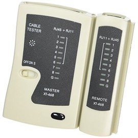 Monacor 29.2070 Network Line Tester for Testing Continuity of Cat. 5/ Cat. 6 and ISDN Network Lines