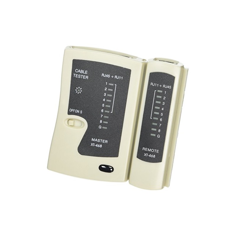 Monacor 29.2070 Network Line Tester for Testing Continuity of Cat.