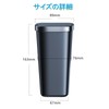 bifine Car Trash Can Bottle-Shaped Trash Can with Lid, Push