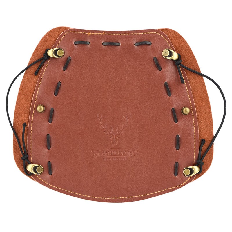 Shooting Archery Arrow Leather Arm Guard Protection Safe Strap Armband