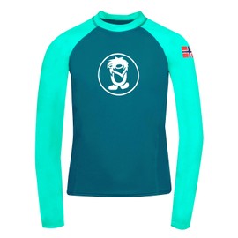 Trollkids Kids Kvalvika Shirt, Dark mint, 140