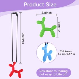 RUIOMII 5 Stück Silikon Kaukette Kinder Adhs, Doraemon BeißKette Kinder, Stillkette