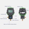 Digital Manifold Gauge Vacuum Pressure Temperature Tester with 90 Refrigerants,