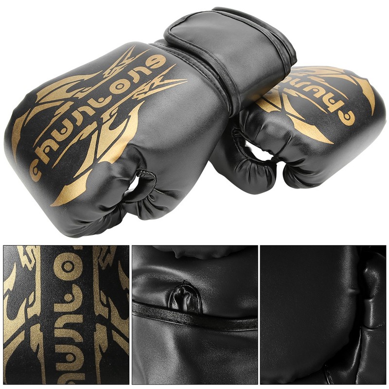 1 Pair Boxing Gloves Sanda Boxglove Kenpo Training Practicing Equipments
