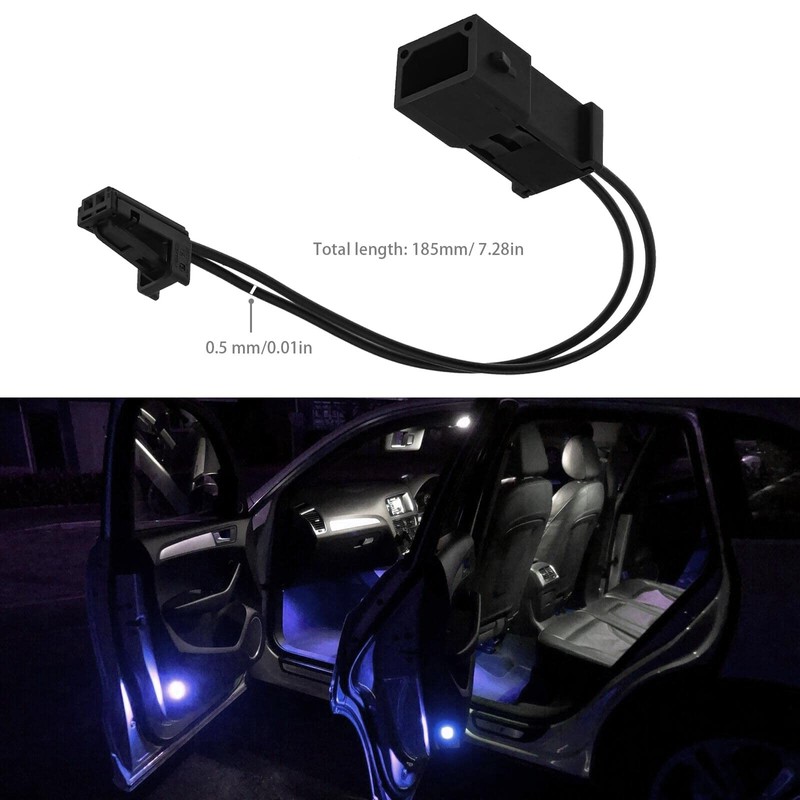 OTOTEC 2 Stück Auto Innenbeleuchtung Kabelbaum Stecker 2 Pin Innenbeleuchtung