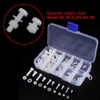 Walfront 150 Piezas Tornillos de Nailon Tuercas Pernos Arandelas Kit