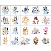 20 Pcs Bluey Temporary Tattoos Stickers Birthday Party Supplies Anime