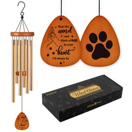 SteadStyle Pet Memorial Gifts for Dogs, Dog Memorial, Pet Memorial Wind Chime, Loss of a Dog Sympathy Gift, in Memory of Dogs Cats Gifts,Remembrance Bereavement Gift 25.5 in