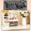 ShinyDew Bathroom Countertop Makeup Organizer with Brush Holder, Large Cosmetic