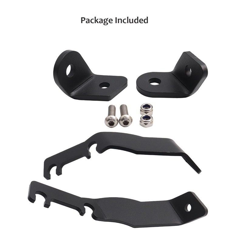 DarSeity Low Profile Mount Hood Hinges Ditch Light Brackets for