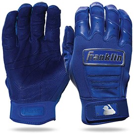 Franklin Sports CFX Pro Full Color Chrome Batting Gloves - Royal - Youth Large