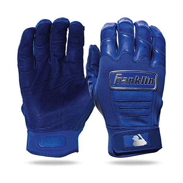 Franklin Sports CFX Pro Full Color Chrome Batting Gloves - Royal - Youth Large