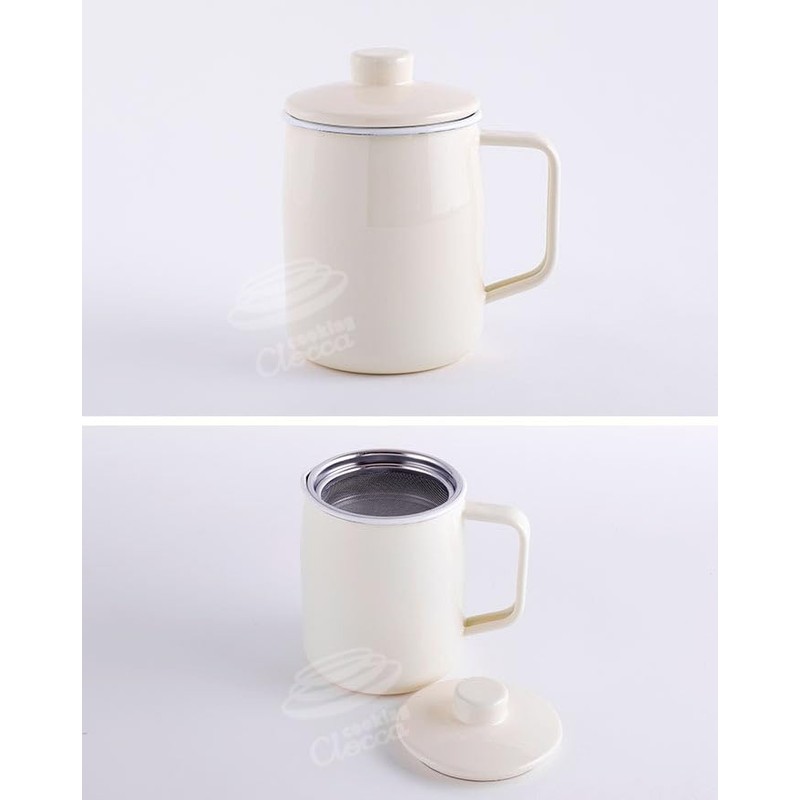 Fuji Enamel Oil Pot Enameled (Green)