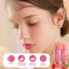 mercham 6 Pack Organic Lip Balm Set, Fruit Lip Repair Balm Multipack, Moisturizing Lip Balm for Dry Cracked Lips, Lip Salve for Soft & Smooth Lips, Lip Care Balms for Girls and Kids